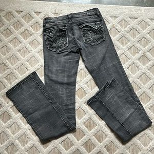 Black ROCK 47 Ultra Low Rise Wrangler jeans. SUPER comfy!
